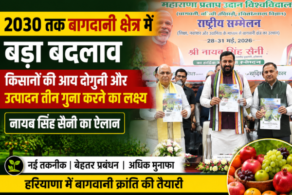 हरियाणा में बागवानी क्रांति की तैयारी, मुख्यमंत्री नायब सैनी ने किसानों के लिए नई योजनाओं का किया ऐलान