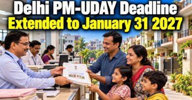 Delhi PM-UDAY scheme deadline extended January 31 2027