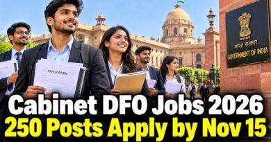 Cabinet DFO Jobs 2026 250 Posts