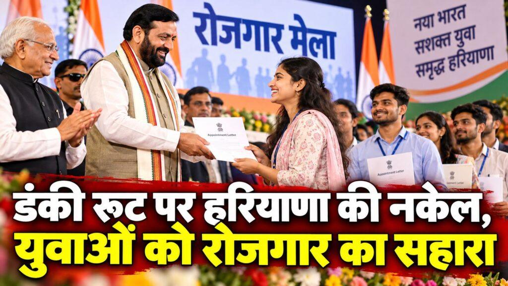 डंकी रूट पर हरियाणा की नकेल, युवाओं को रोजगार का सहारा