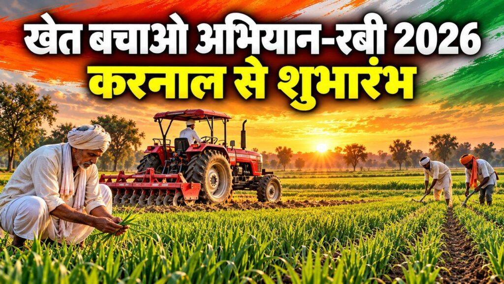 खेत बचाओ अभियान–रबी 2026: करनाल से शुभारंभ