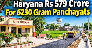 Haryana Rs 579 Crore for Gram Panchayats Village Development