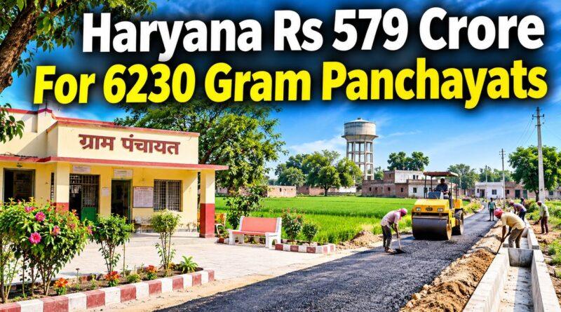 Haryana Rs 579 Crore for Gram Panchayats Village Development