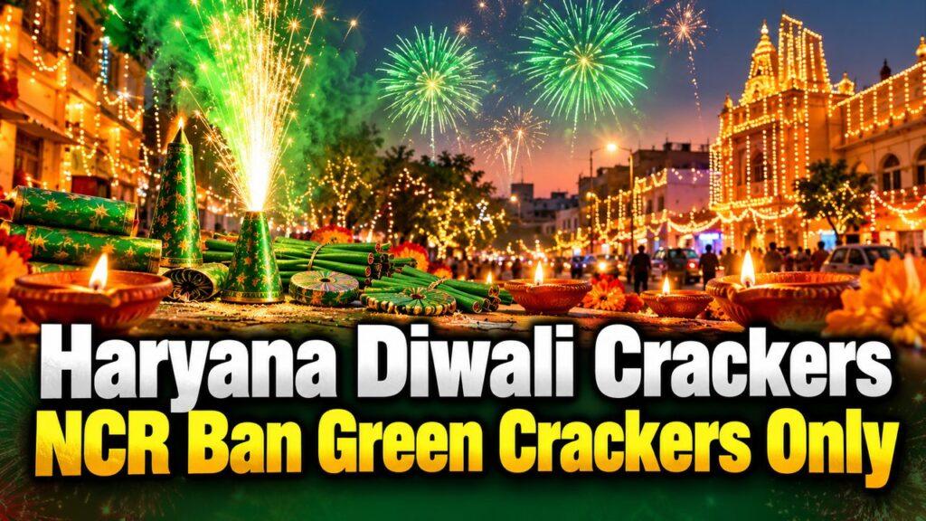 Haryana Diwali Crackers NCR Ban Green Crackers Only
