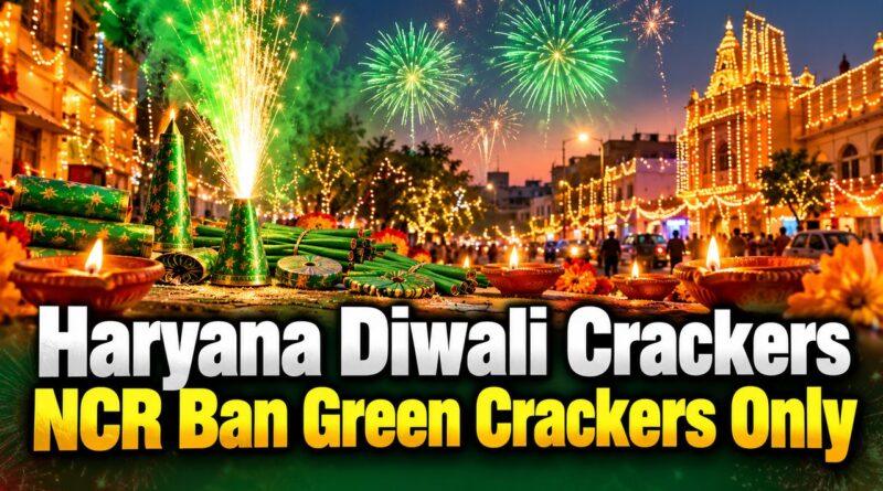 Haryana Diwali Crackers NCR Ban Green Crackers Only