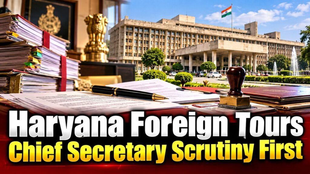 Haryana Foreign Tours Chief Secretary Scrutiny First