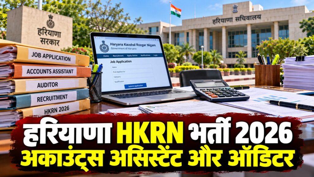 हरियाणा HKRN अकाउंट्स असिस्टेंट ऑडिटर भर्ती 2026