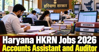 Haryana HKRN Jobs 2026 Accounts Assistant and Auditor