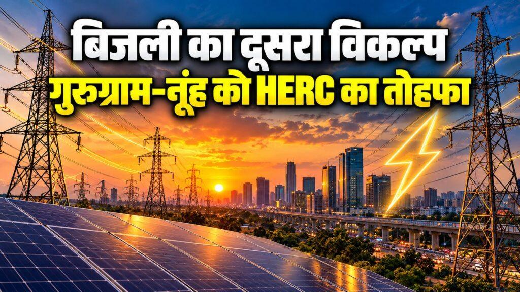 गुरुग्राम नूंह बिजली दूसरा विकल्प HERC लाइसेंस