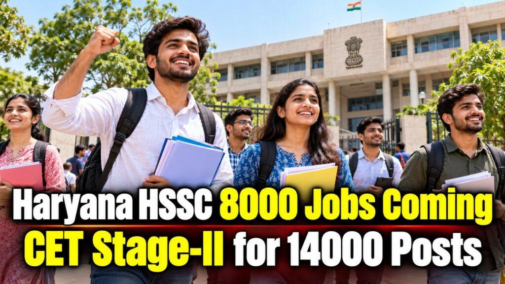 Haryana HSSC 8000 Jobs Coming