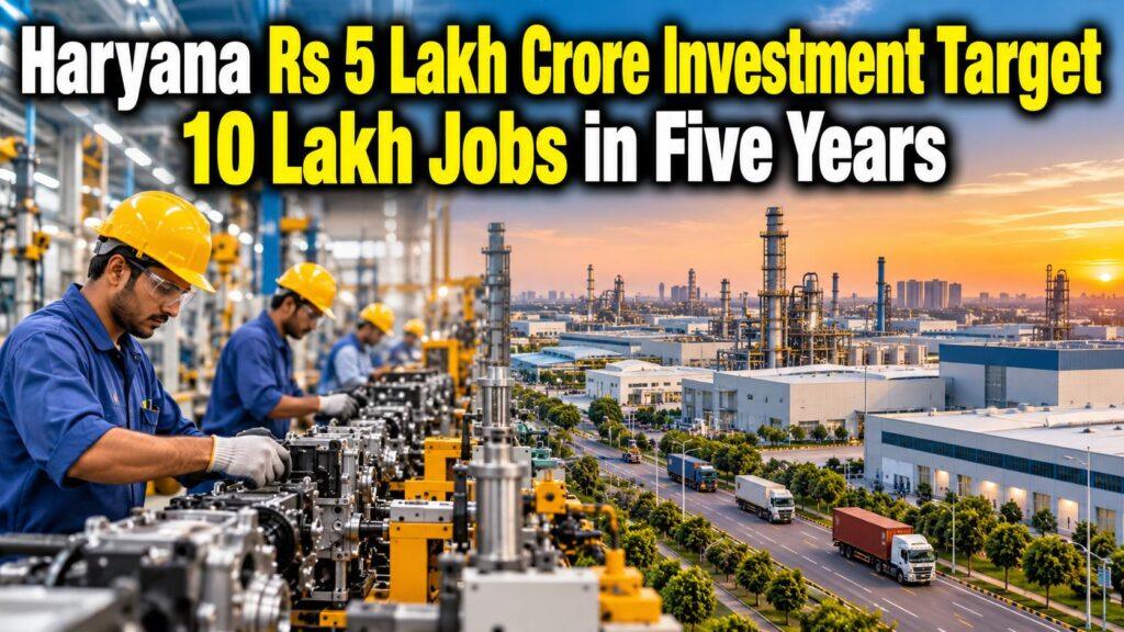 Haryana Rs 5 Lakh Crore Investment Target