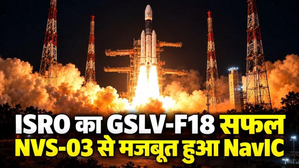 ISRO का GSLV-F18 सफल, NVS-03 से मजबूत हुआ NavIC