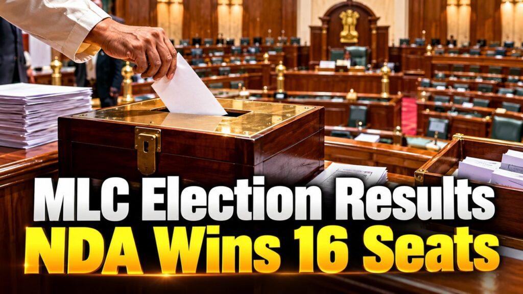 MLC Election Results NDA 16 Seats