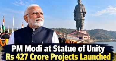 PM Modi at Statue of Unity Rs 427 Crore Projects