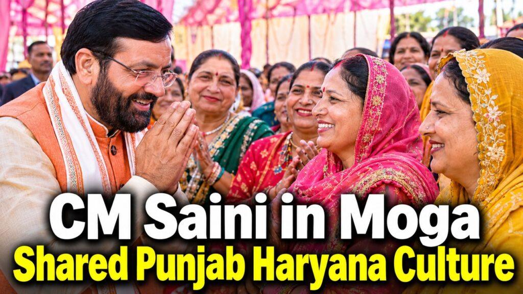 Haryana CM Saini Kashyap Rajput Moga Event
