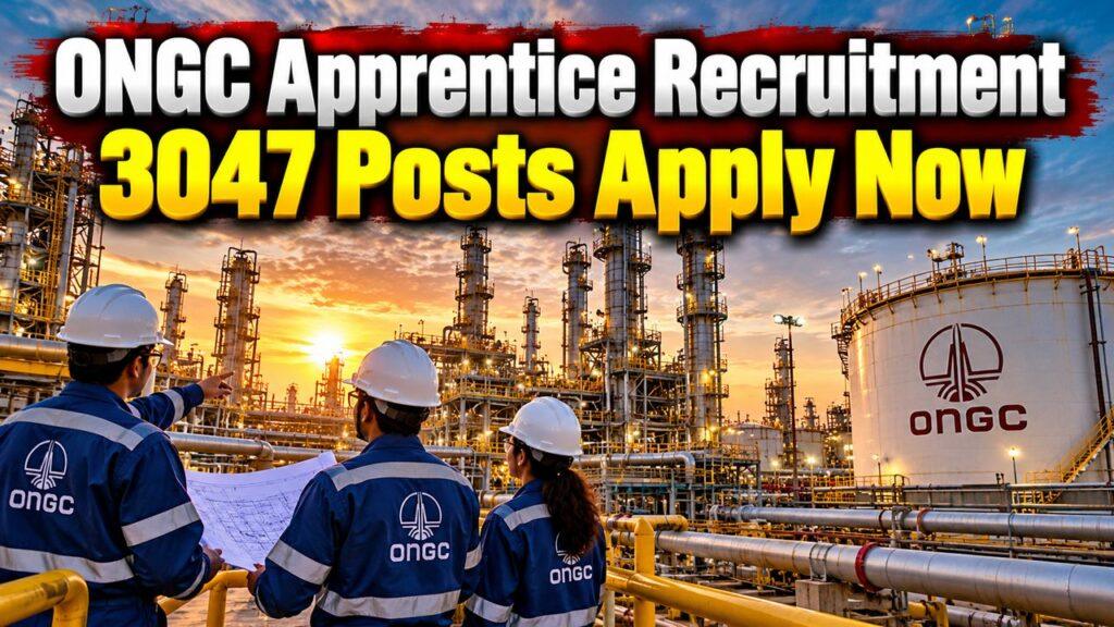 ONGC Apprentice Recruitment 3047 Posts