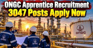 ONGC Apprentice Recruitment 3047 Posts