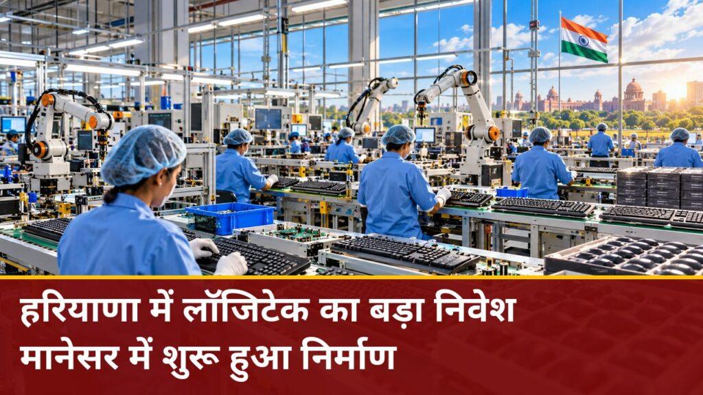 हरियाणा में लॉजिटेक का बड़ा निवेश — मानेसर में शुरू हुआ निर्माण