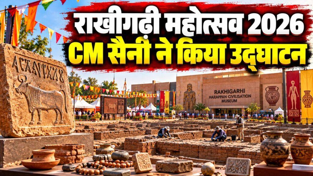 राखीगढ़ी महोत्सव 2026 CM सैनी उद्घाटन हांसी
