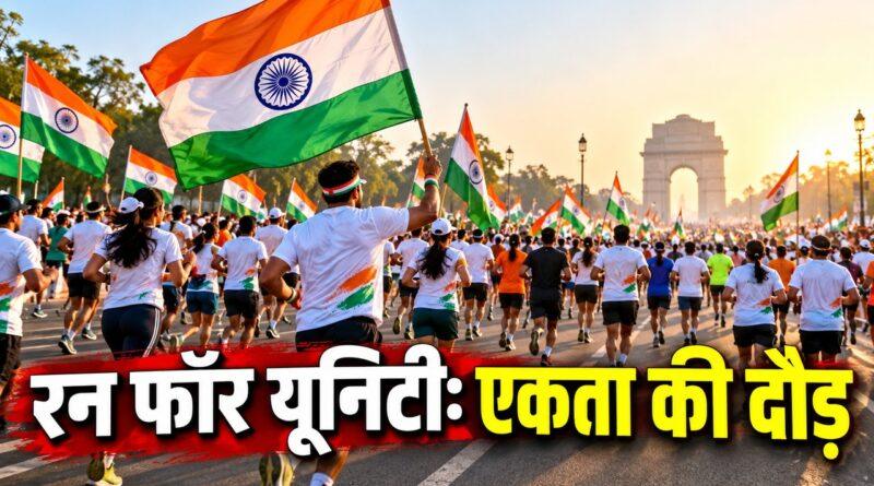 रन फॉर यूनिटी एकता की दौड़