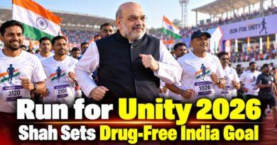 Run for Unity 2026 Shah Sets Drug-Free India Goal