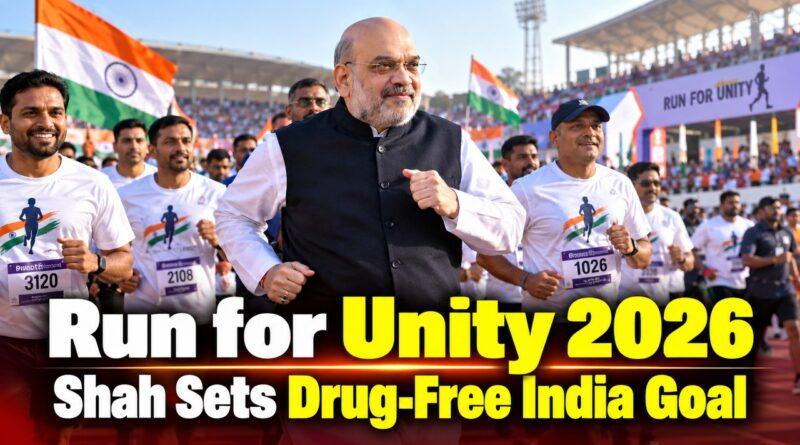 Run for Unity 2026 Shah Sets Drug-Free India Goal