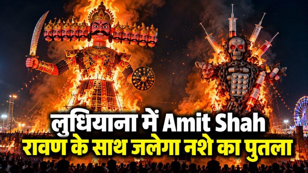 लुधियाना दशहरा रावण दहन कार्यक्रम में Amit Shah