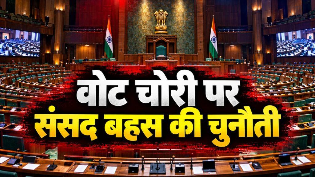 वोट चोरी पर संसद बहस की चुनौती