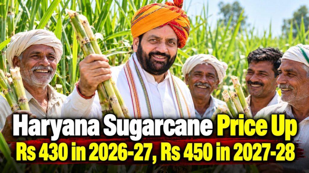 Haryana Sugarcane Price Up