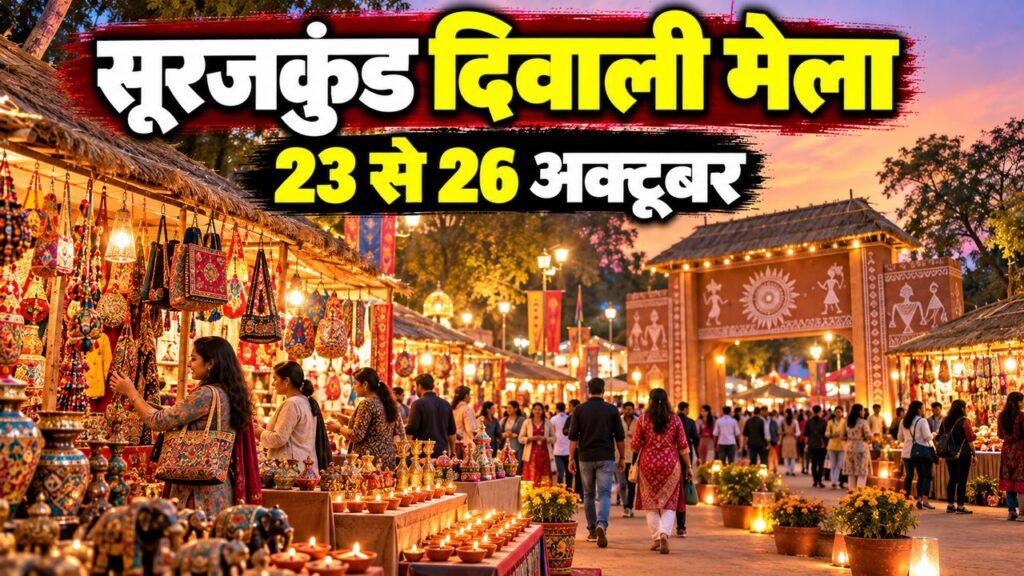 सूरजकुंड दिवाली मेला — 23 से 26 अक्टूबर