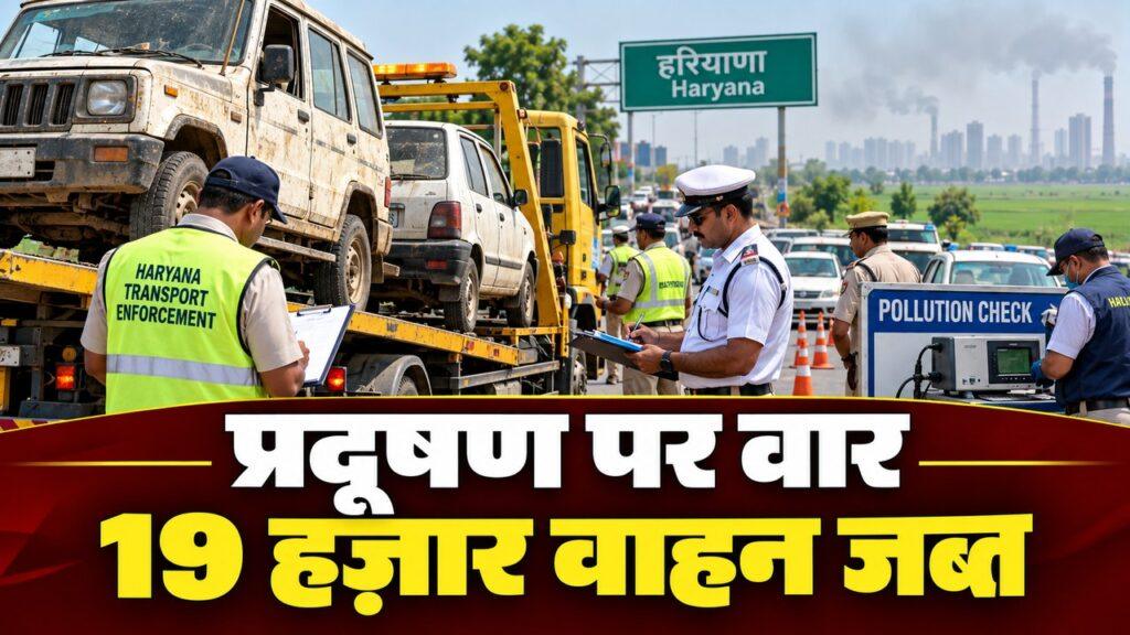 प्रदूषण पर वार: 19,000 पुराने वाहन जब्त