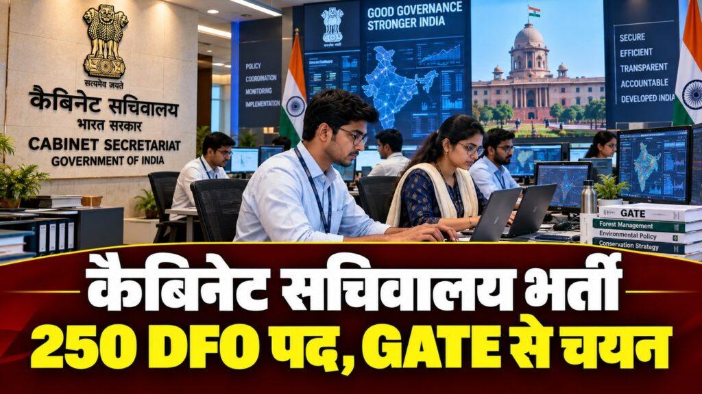 कैबिनेट सचिवालय में 250 डिप्टी फील्ड ऑफिसर पदों पर भर्ती