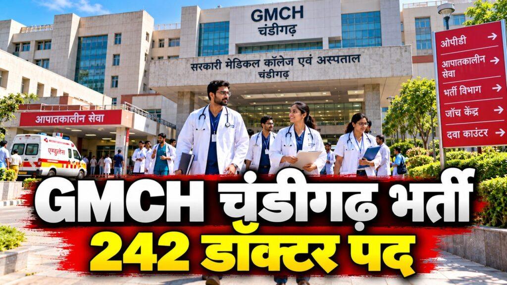 GMCH चंडीगढ़ डॉक्टर भर्ती 2026 — 242 पद, 28 अक्टूबर तक आवेदन