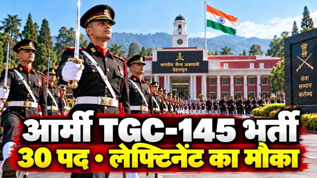 आर्मी TGC-145 भर्ती 2026 — 30 पद, 29 अक्टूबर तक आवेदन