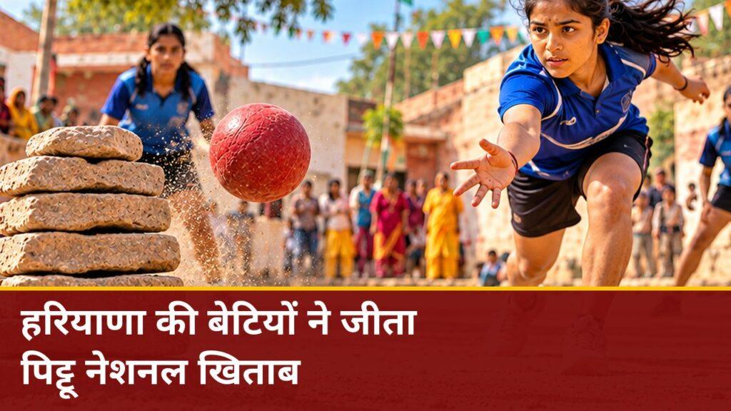 पिट्टू नेशनल चैंपियन बनीं हरियाणा की बेटियां