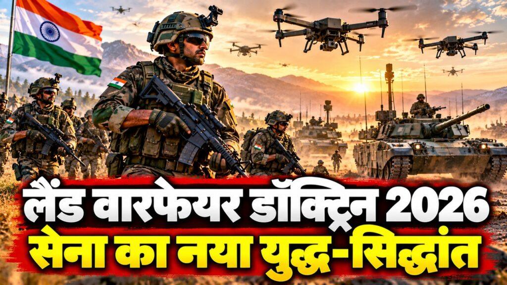 लैंड वारफेयर डॉक्ट्रिन 2026 — राजनाथ सिंह ने सेना को दिया नया सिद्धांत