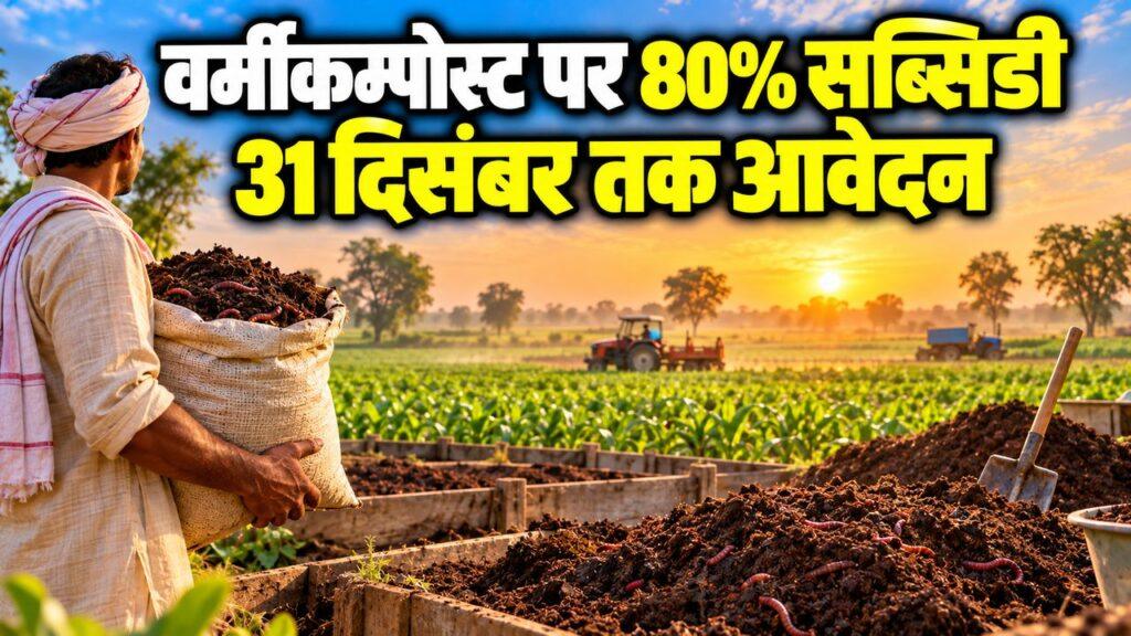 वर्मीकम्पोस्ट खरीद पर 80 प्रतिशत सब्सिडी