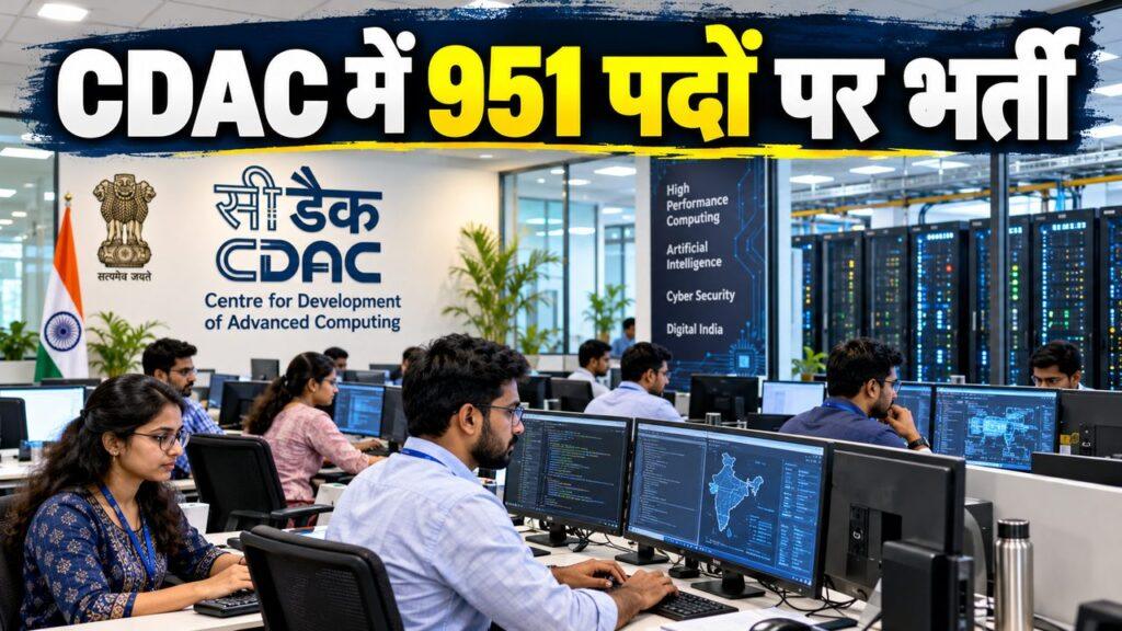 CDAC में 951 पदों पर भर्ती