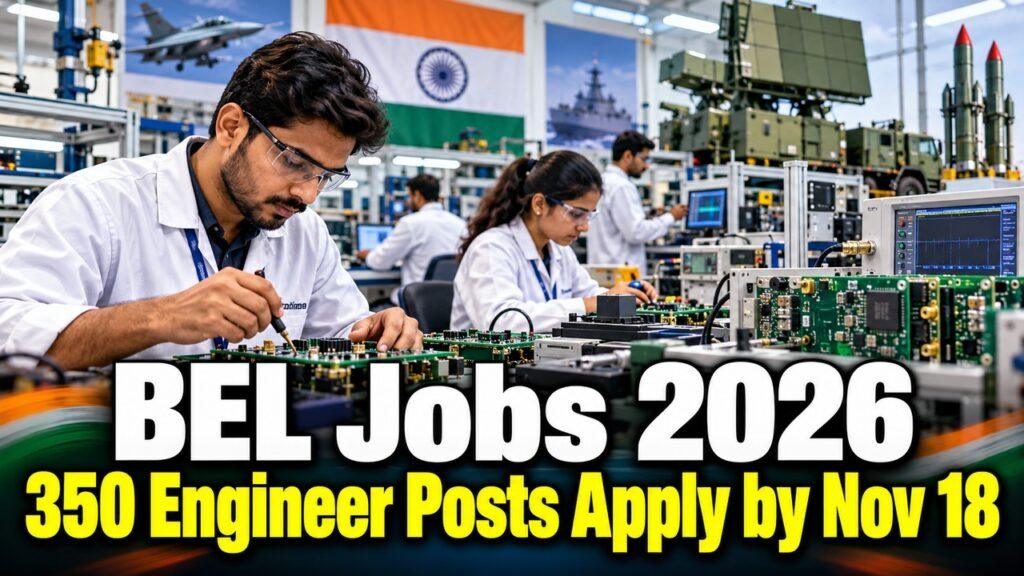 BEL Probationary Engineer Recruitment 2026 350 Posts