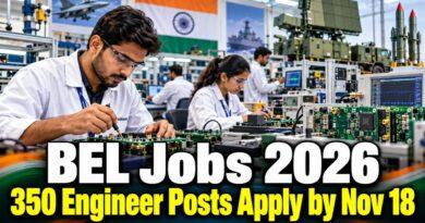 BEL Probationary Engineer Recruitment 2026 350 Posts