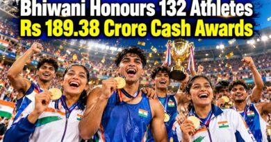 Bhiwani honours 132 Haryana athletes cash awards