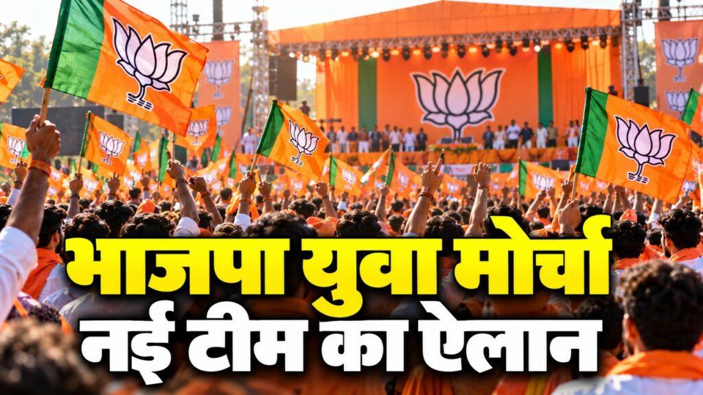 भाजपा युवा मोर्चा नई टीम का ऐलान