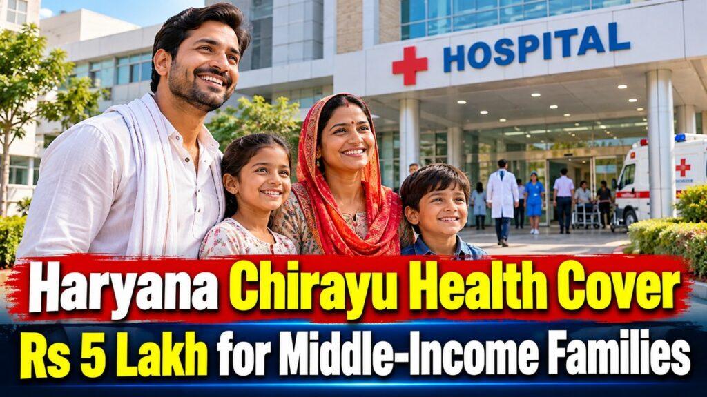 Haryana Chirayu Health Cover Rs 5 Lakh for Middle-Income Families