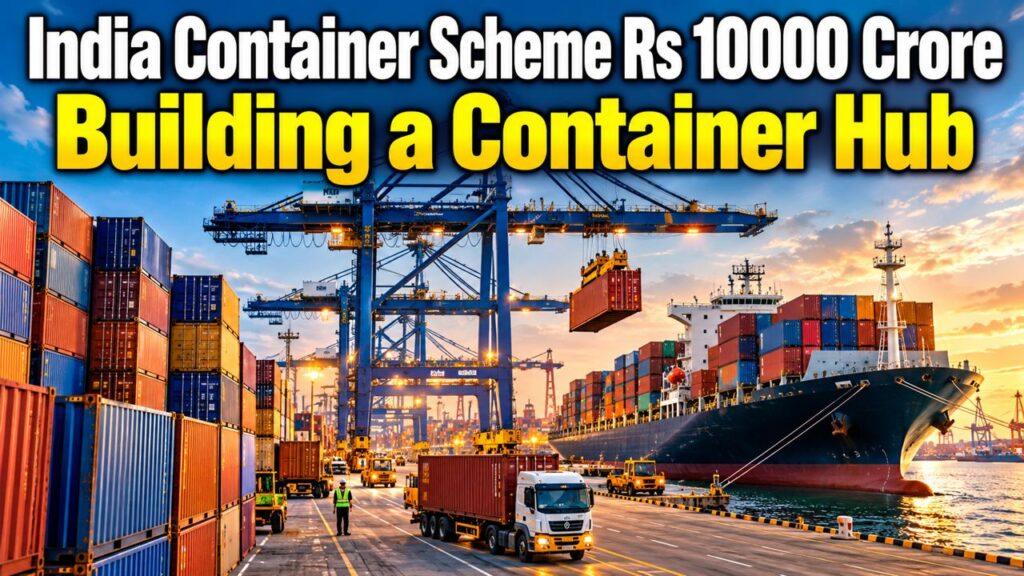 India Container Scheme Rs 10000 Crore Building a Container Hub