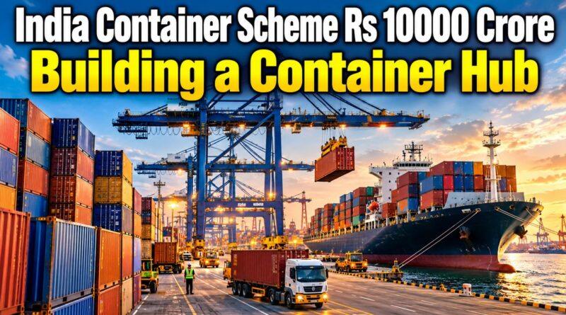 India Container Scheme Rs 10000 Crore Building a Container Hub