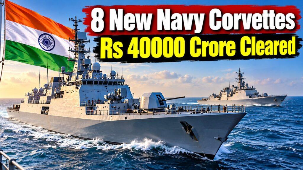 8 New Navy Corvettes Rs 40000 Crore Cleared