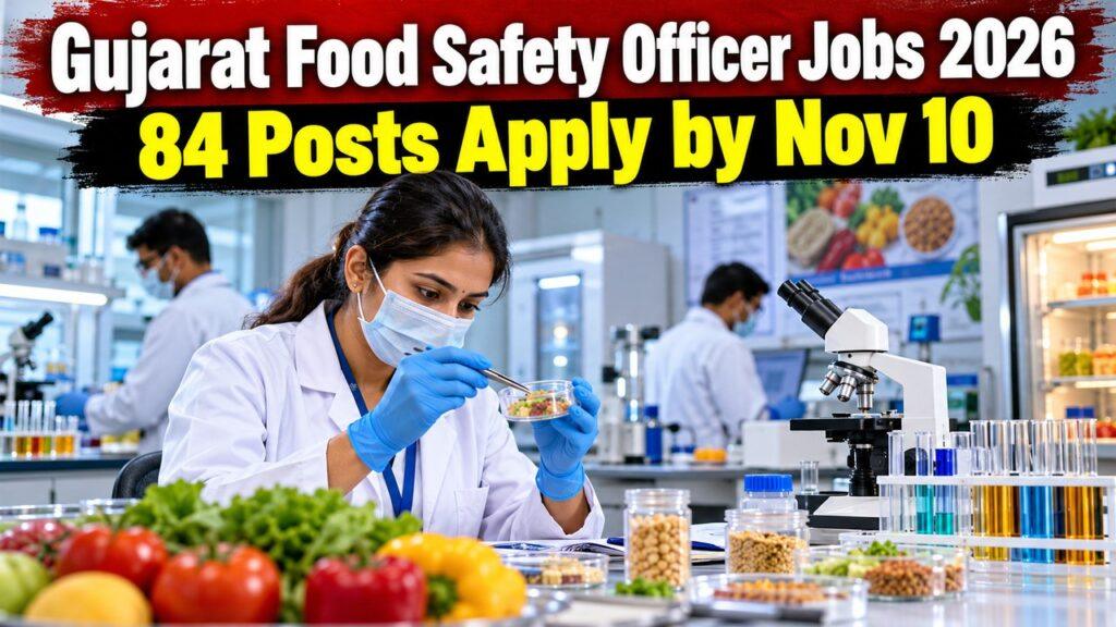 Gujarat GSSSB Food Safety Officer Recruitment 2026 84 Posts