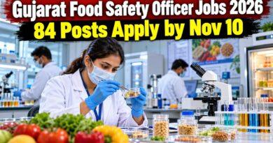 Gujarat GSSSB Food Safety Officer Recruitment 2026 84 Posts