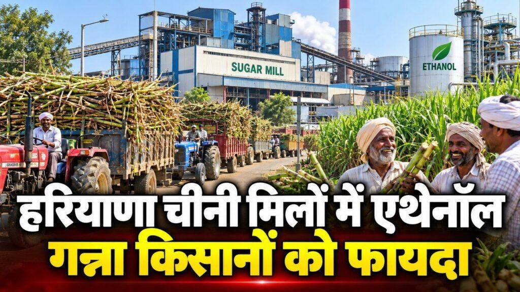हरियाणा चीनी मिलों में एथेनॉल गन्ना किसान