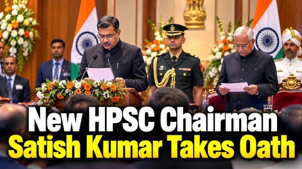 New HPSC Chairman Satish Kumar Takes Oath